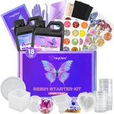 HeyClear epoxy resin kit for beginners with 18oz resin for crystal-clear casts.
