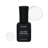 heyhae Glazed Top Gel bottle delivers crystal-clear gloss for semi-cured nails.
