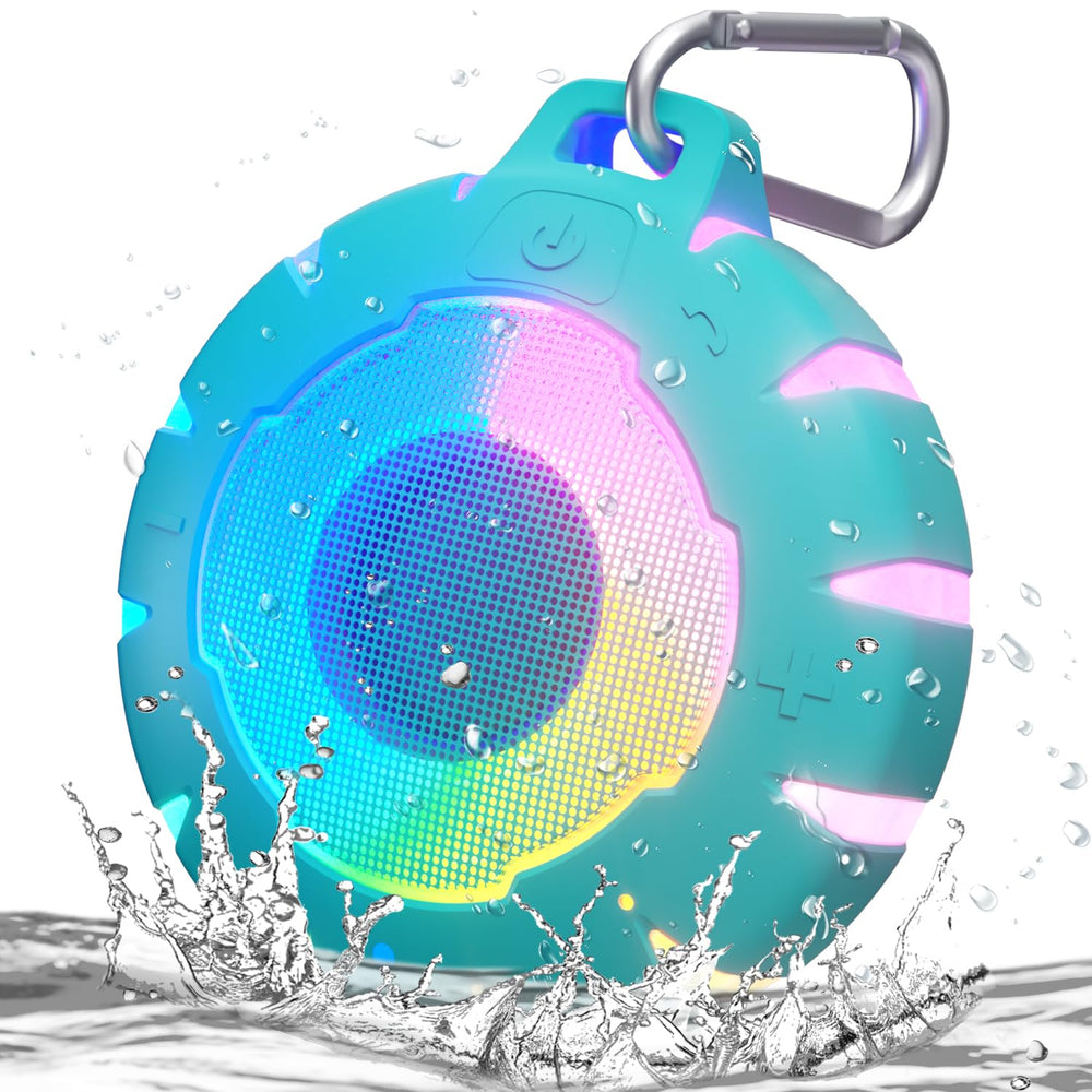 HEYSONG waterproof shower Bluetooth speaker delivering crisp sound in wet environments.