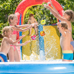 HFATMOS fabric-made balls offer soft impact for kid-friendly pool activities