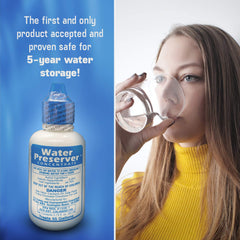 HGFLMR emergency water storage canister ready for long-term use.