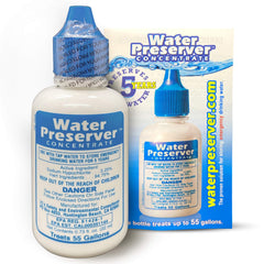 HGFLMR Water Preserver bottle showing long-term storage capability.