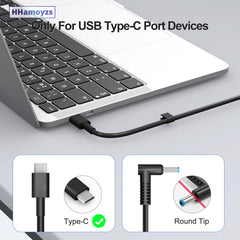 HHamoyzs charger compatible with Dell Latitude, Inspiron, and XPS lines.