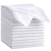 HHHAZ 12-pack handkerchiefs laid flat for bulk value and easy gifting