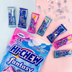 HI-CHEW Blue Hawaii candies offer tropical flavor and chewy texture for a refreshing break.
