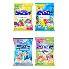 HI-CHEW Easter Variety Pack of four bags showing colorful chewy fruit chews