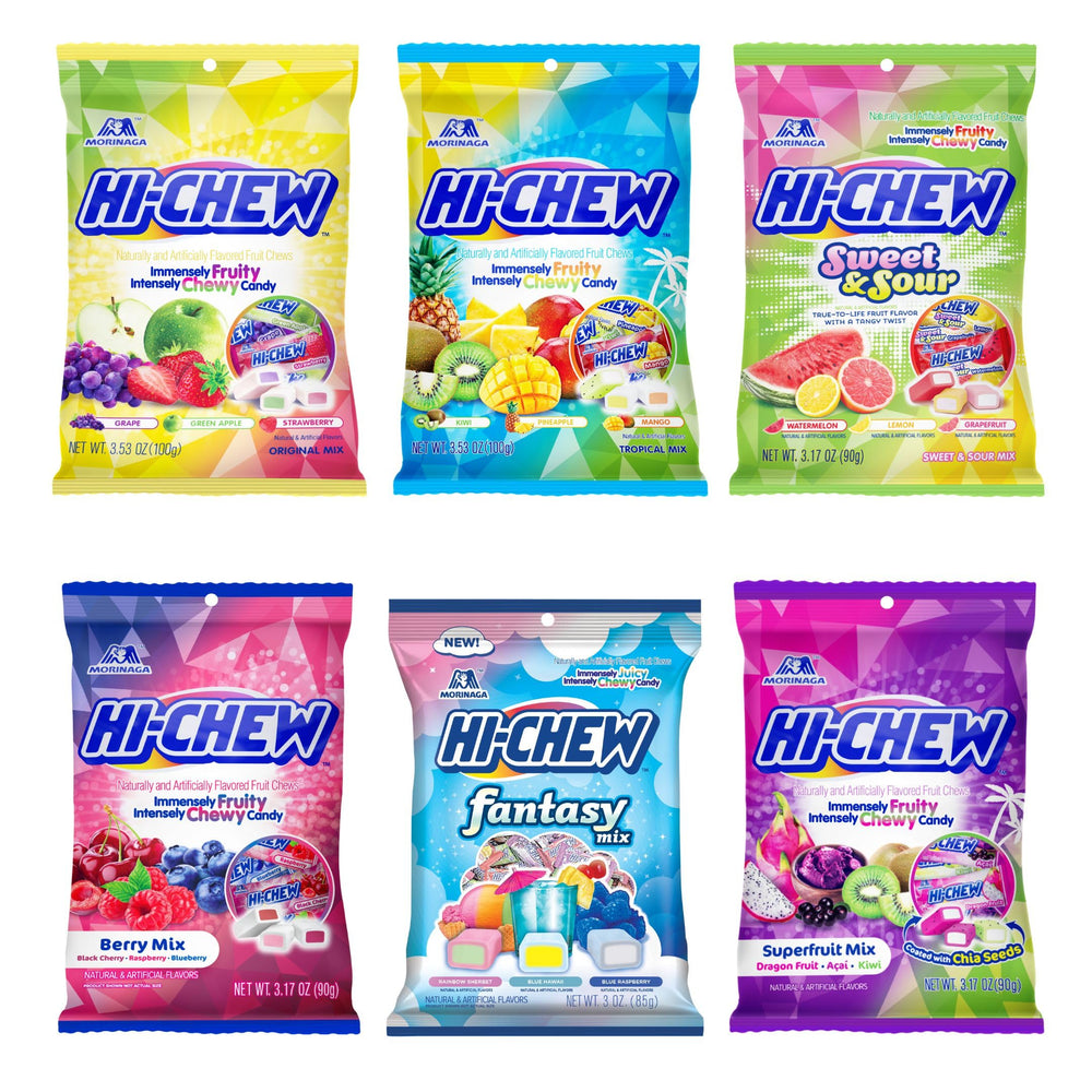 HI-CHEW Easter Variety six bags for sharing colorful fruit chews
