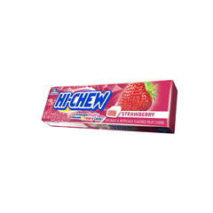 Easter-themed setup featuring HI-CHEW Strawberry Sticks for celebrations.