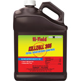 Hi-Yield Killzall 365 bottle pour shows easy application for bare ground weed control.