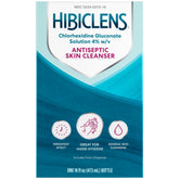 Hibiclens bottle with foaming pump for easy antimicrobial cleansing.
