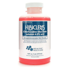 Hibiclens surgical scrub bottle designed for pre-op skin preparation workflows.