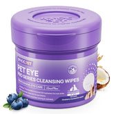 HICC PET Eyes Wipes Blueberry pack front for easy eye cleaning on the go