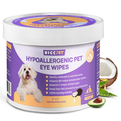Lingettes Yeux HICC PET, paquet 100 pièces, nettoyage rapide des sécrétions oculaires.