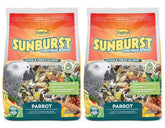 Higgins Sunburst Gourmet Blend parrot food 3 lb bag for balanced nutrition.