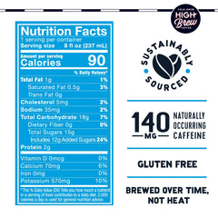 High Brew Mexican Vanilla can side view highlighting convenient ready-to-drink format.