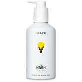 Highland The Wash bottle with mint-sandalwood label for daily cleansing