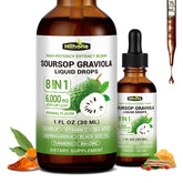 HIIHONE Graviola Soursop liquid bottle for daily immune support.
