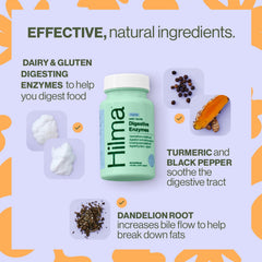 Hilma Digestive Enzymes with dandelion root for natural digestive support