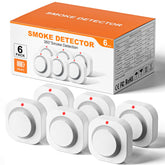 Hilmon Smoke Alarm front view shows compact wall-mounted design for reliable home protection.