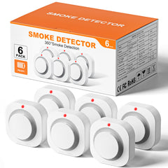 Hilmon Smoke Alarm front view shows compact wall-mounted design for reliable home protection.