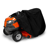 Himal Outdoors riding mower cover top view protects the deck from rain and sun