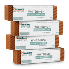 Himalaya Botanique Whitening toothpaste with hydroxyapatite pack front supports enamel health