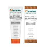 Himalaya Botanique Whitening toothpaste tube with mint formula for everyday whitening.