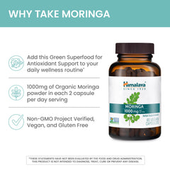 Himalaya Moringa capsules on wood surface for convenient routine
