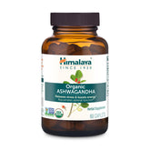 Himalaya Organic Ashwagandha 670 mg caplets front view for daily stress support