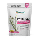 Himalaya Raspberry Lemon Psyllium Husk Powder tub on kitchen counter showing daily fiber option
