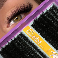 Himirell segmented eyelashes fit all eye shapes for simple DIY lash extensions.