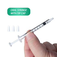 HiMo syringe cap closeup showing leak-proof seal