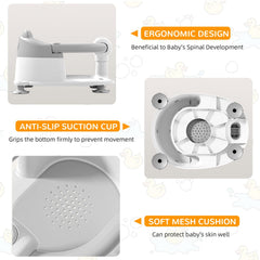 Himold portable foldable bath seat for easy travel and storage