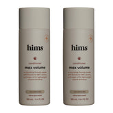 Hims Max Volume Conditioner bottle pour for precise daily application and volumizing results