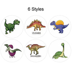 HinchJone six-style round dinosaurs for varied reward charts.