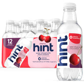 Hint Cherry flavored water bottle shows crisp, zero-calorie hydration