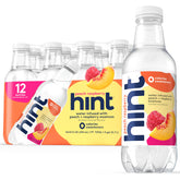 Hint fruit-infused water peach raspberry bottle offers refreshing, zero-calorie hydration.