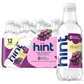 Hint Grape Fruit-Infused Water bottle with zero calories for hydration on the go.