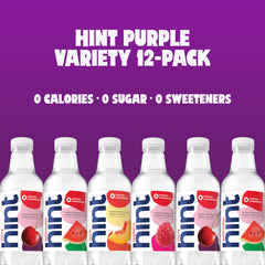 Hint Purple Variety Cherry bottle delivers crisp fruit notes with zero calories.