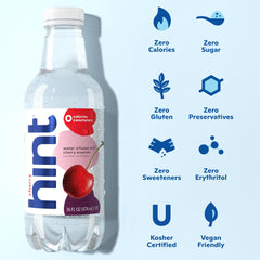 Hint Purple Variety Peach bottle provides a light, clean hydration moment.