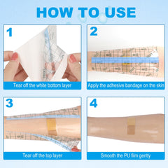 Hion breathable hypoallergenic adhesive bandage sticks comfortably with no residue.
