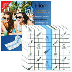 Hion tattoo aftercare bandage with transparent film dressing protects a new tattoo.
