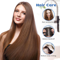 HIQILI Tea Tree Oil added to shampoo for refreshed hair and scalp care.