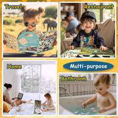HitGoo jelly stickers are reusable on surfaces without residue.
