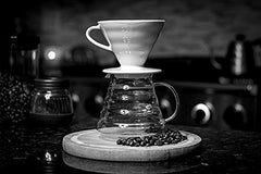 HIWARE cone dripper ridges inside improve water flow for balanced flavor