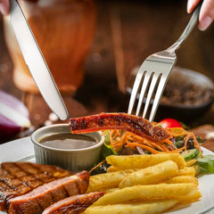 Hiware dishwasher-safe forks, easy cleanup after meals.