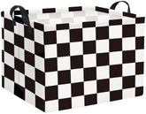 HIYAGON rectangular car basket with checkered pattern boosts car organization and style