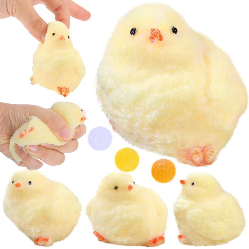 HIYZI Chick Taba squishies pack front view, tactile stress-relief fidget.