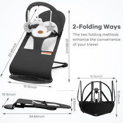 HKAI Bouncer with 3-point harness for secure seating.
