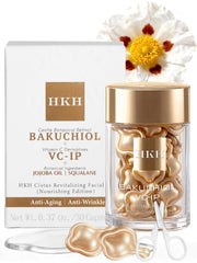 HKH Bakuchiol Retinol Serum capsules packaging shows travel-friendly design for on-the-go skincare.